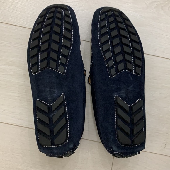 Zanzara NWOT Navy Suede Loafers size 10 - Picture 9 of 14